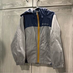 Preowned Boys Columbia Windbreaker Size XS Gray Blue